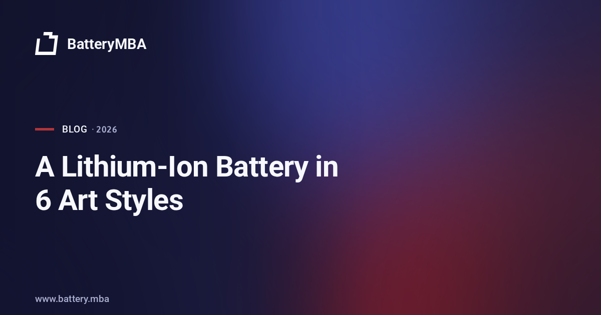A Lithium-Ion Battery in 6 Art Styles (Drawn by AI, Corrected by Humans)